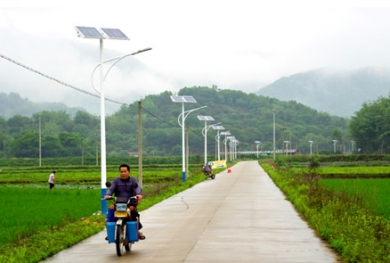 甘肅新農村太陽能路燈