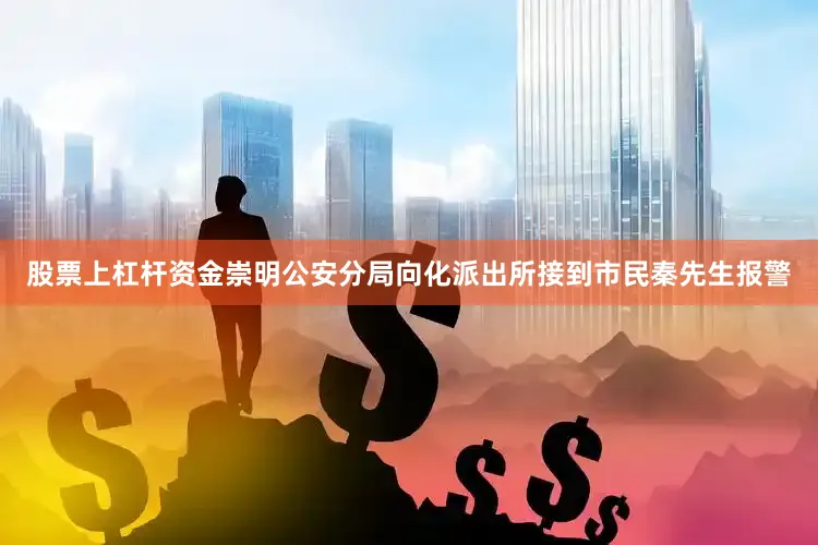 股票上杠杆资金崇明公安分局向化派出所接到市民秦先生报警